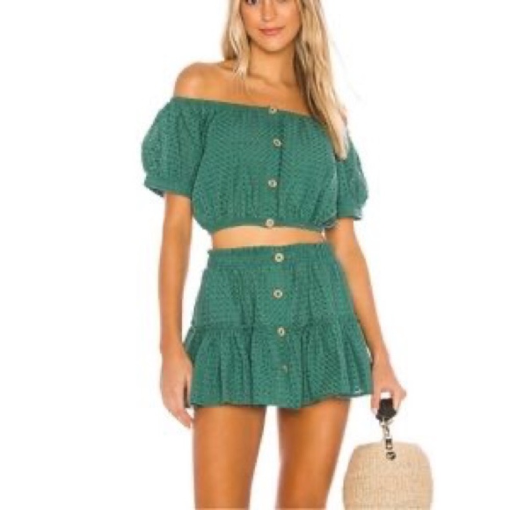 Eberjey Portola Top and Nellie Skirt Set size Small - NWT